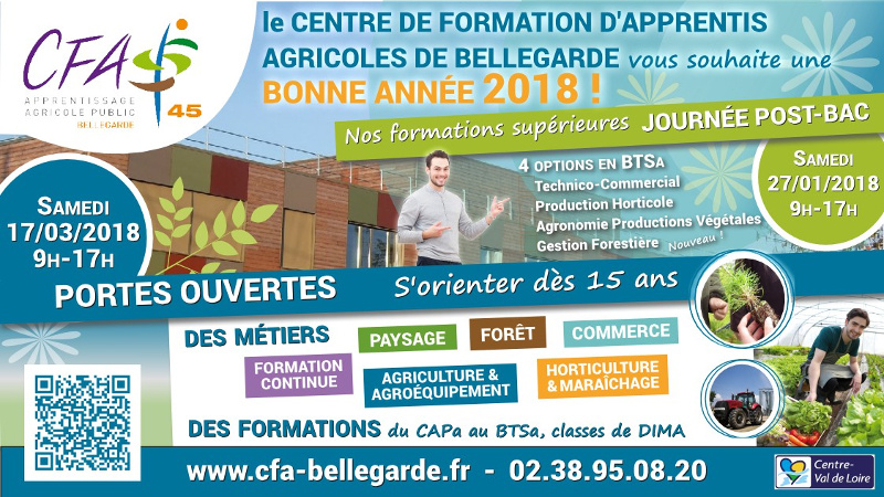 CFAAD45 Retrouvez-nous sur nos Portes Ouvertes 2018
